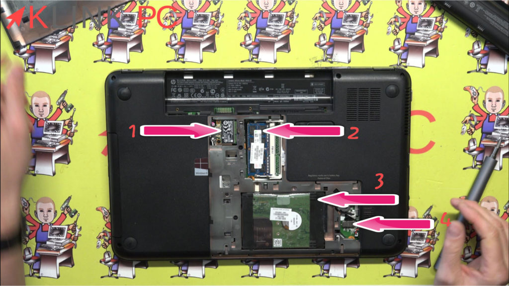 Comment démonter un pc portable HP pavillon g 6 2203 