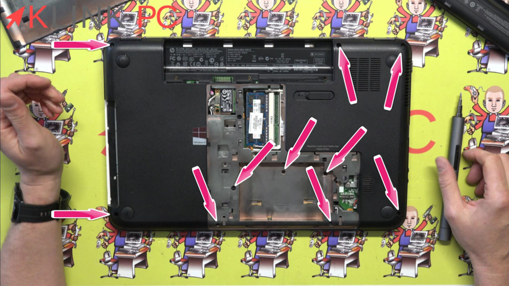 Comment démonter un pc portable HP pavillon g 6 2203 