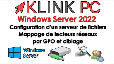 Windows Server 2022 - Serveur de fichiers, mappage lecteurs avec GPO et ciblage