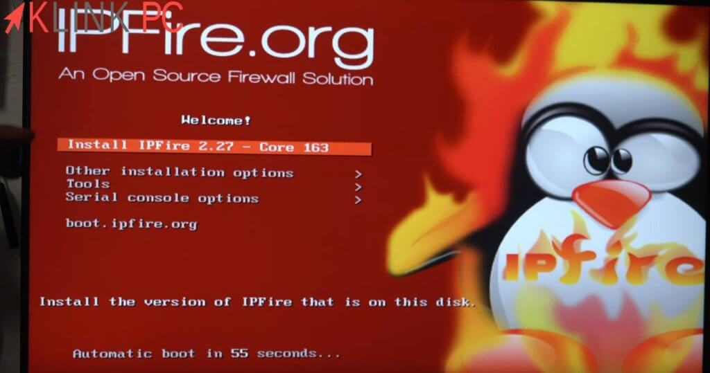 Présentation de l'installation IPFire
