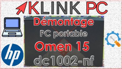 comment démonter un PC portable HP Omen 15 dc1002-nf