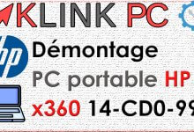 Comment démonter un PC portable HP Pavilion x360 modèle 14-CD0-999