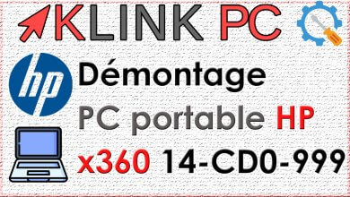 Comment démonter un PC portable HP Pavilion x360 modèle 14-CD0-999