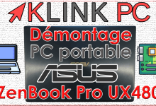 démonter un PC portable Asus Zenbook Pro UX480F