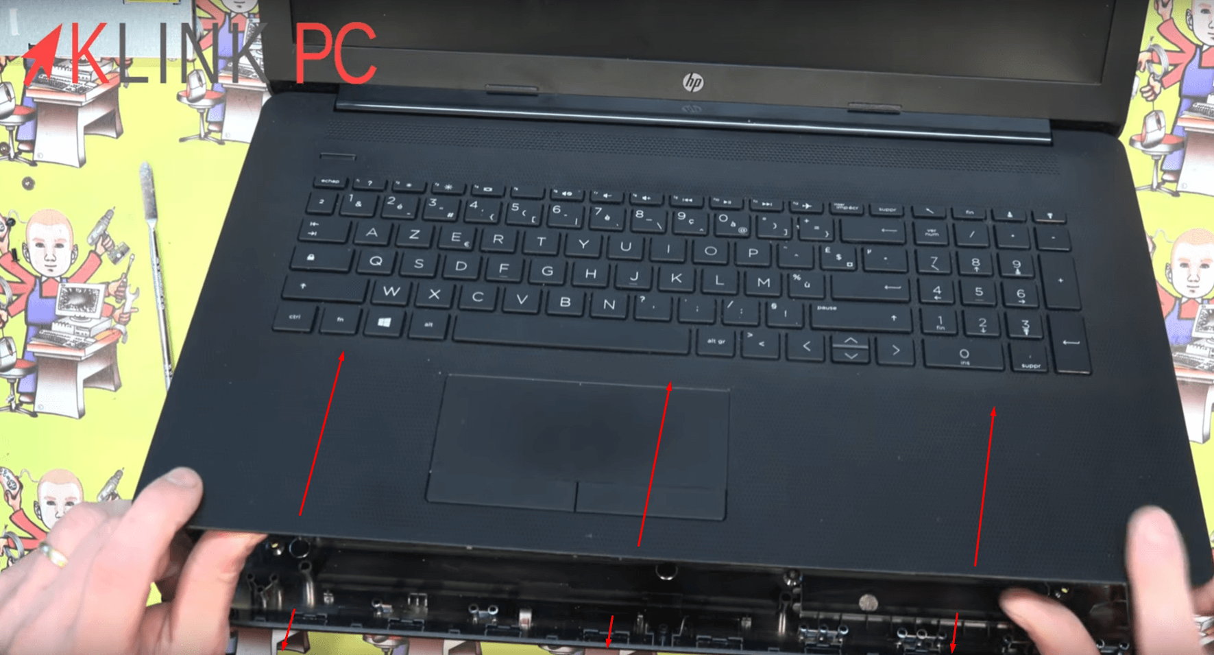 Face Arrière Pour Ordinateur Portable HP 17-bs010nf - Coque écran Occasion